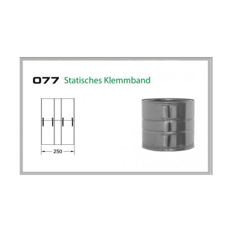 077-DN160 DW6 Statisches Klemmband Dinak unter Schornsteine|Edelstahl Schornsteine|Dinak Edelstahlschornstein|DW-Schornstein Einzelteile DW6 Dinak|Edelstahl Schornstein 160mm DW6 Dinak