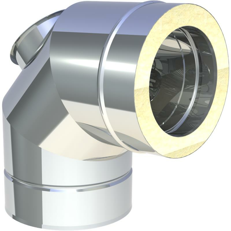 Jeremias DW-FU Winkel 87- mit Revisionsffnung fr l und Gas (bis 400 -C - N1) unter Schornsteine|Edelstahl Schornsteine|Jeremias|Jeremias DW-FU|Jeremias DW-FU Einzelteile