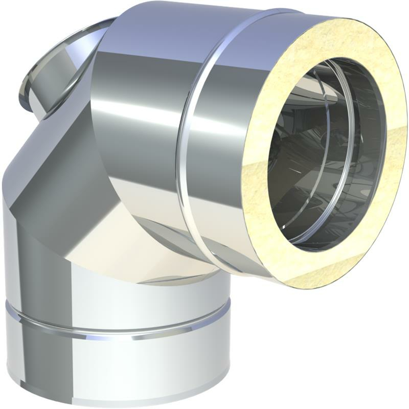 Jeremias DW-FU Winkel 90- mit Revisionsffnung fr Festbrennstoffe(bis 600 -C - N1) unter Schornsteine|Edelstahl Schornsteine|Jeremias|Jeremias DW-FU|Jeremias DW-FU Einzelteile